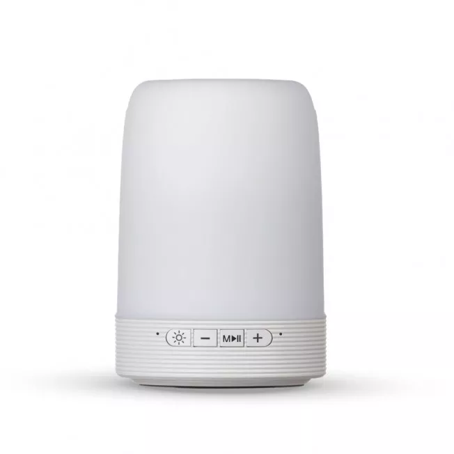 Caixa de som multimídia com porta caneta e luminária - 1