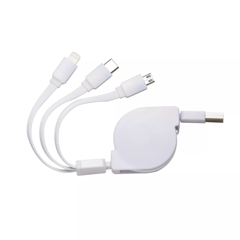 Cabo usb retrátil 3 em 1 - 1