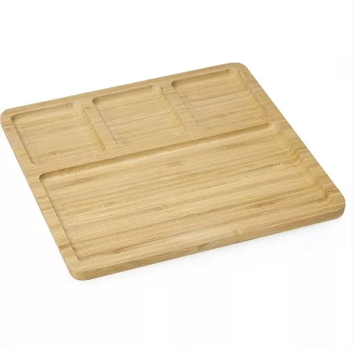 Petisqueira de bambu quadrada - 1