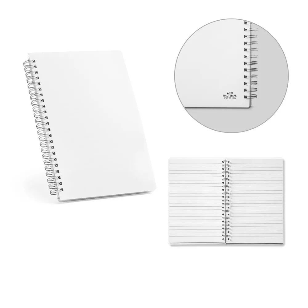 Caderno de plástico com pauta 21x14 - 1