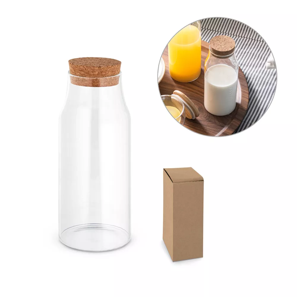 Garrafa em vidro borosilicato  800 ml - 1