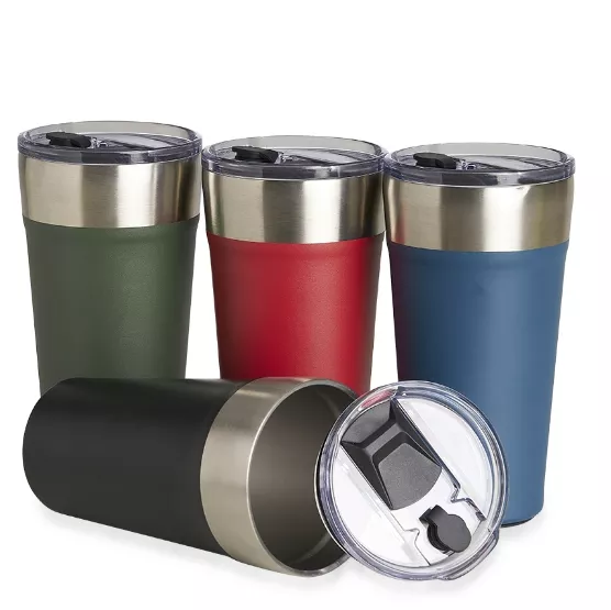 Copo térmico de inox com canudo 500ml - 1