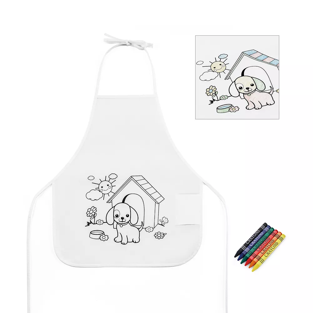 Avental de criança para colorir - 1