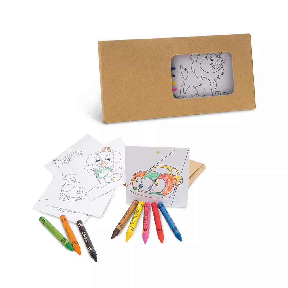 Kit para pintar  em caixa de cartão - 1