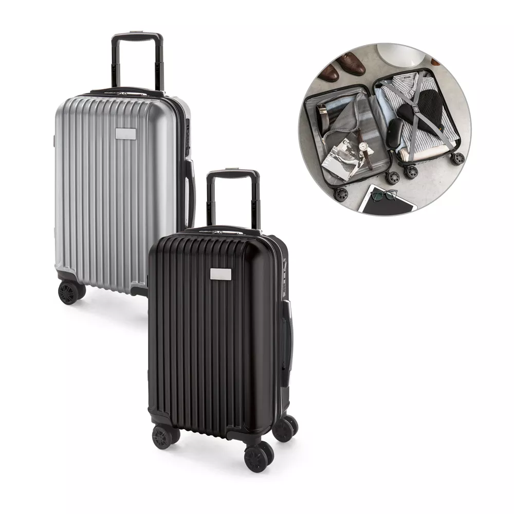 Mala de viagem executivo em abs e pet 33l - 1