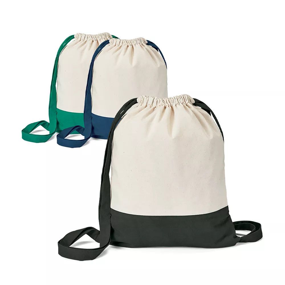 Saco tipo mochila 100% algodão - 1