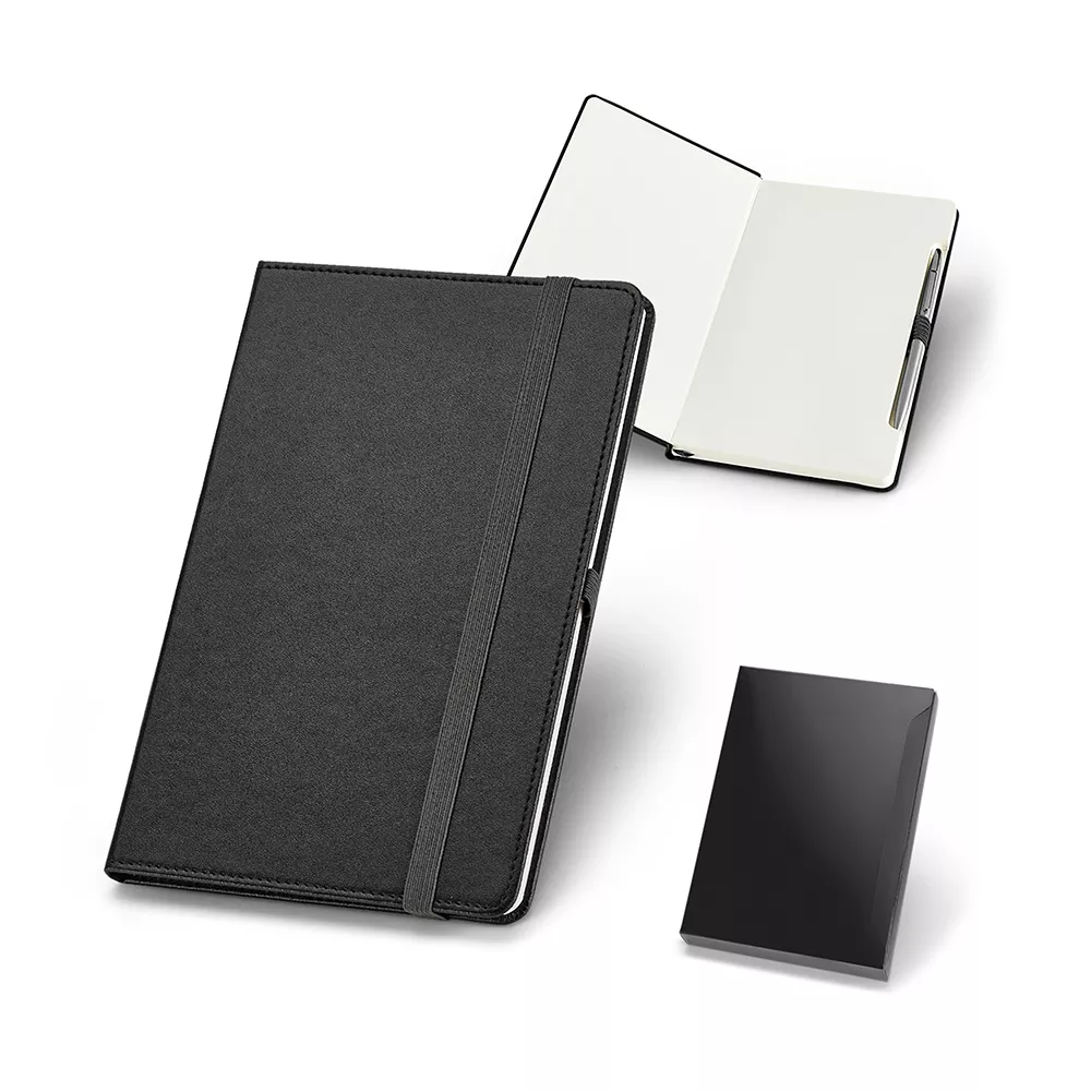 Caderno couro sintético sem pauta 21x13 - 1