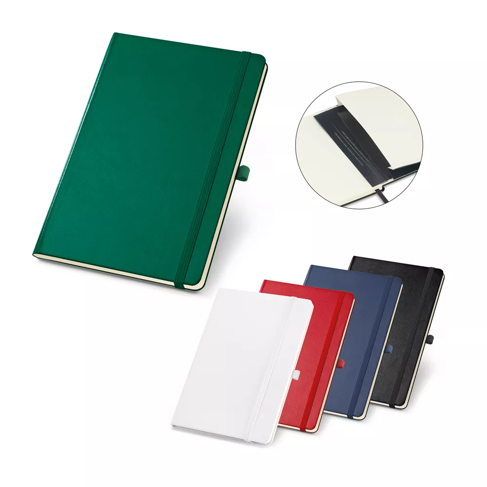 Caderno couro sintético sem pauta 18x12 - 1