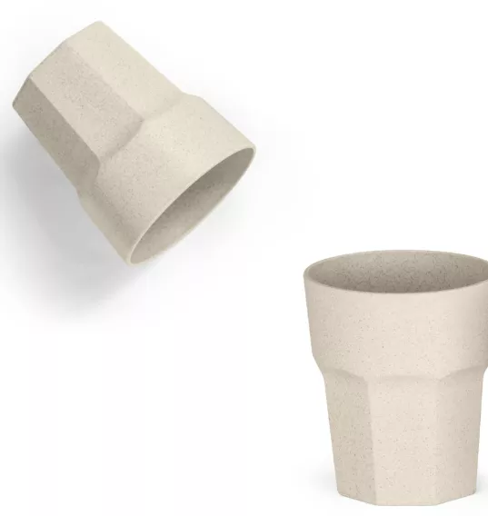 Copo fibra de arroz  400ml - 1