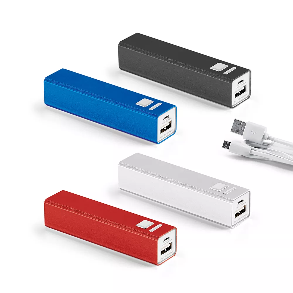 Bateria portátil em alumínio 2.200 mah - 1