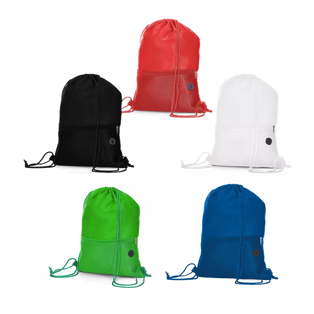 Sacola/mochila em tecido poliéster - 1