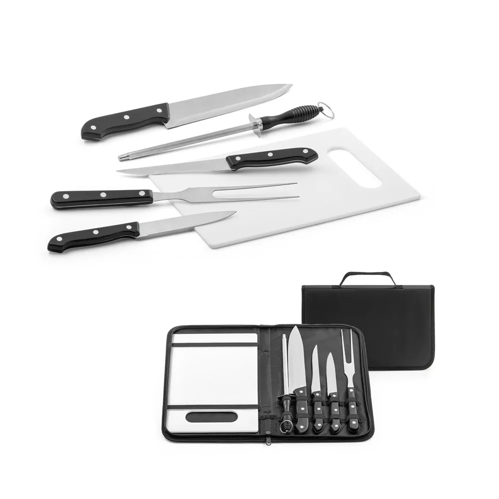 Kit churrasco em estojo de nylon 210d - 1