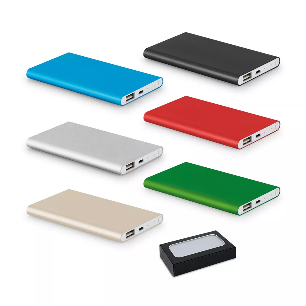 Bateria portátil slim em alumínio 4.000 mah - 1
