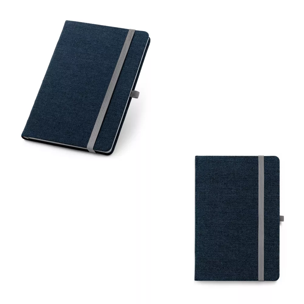 Caderno em tecido jeans com pauta 21x14 - 1