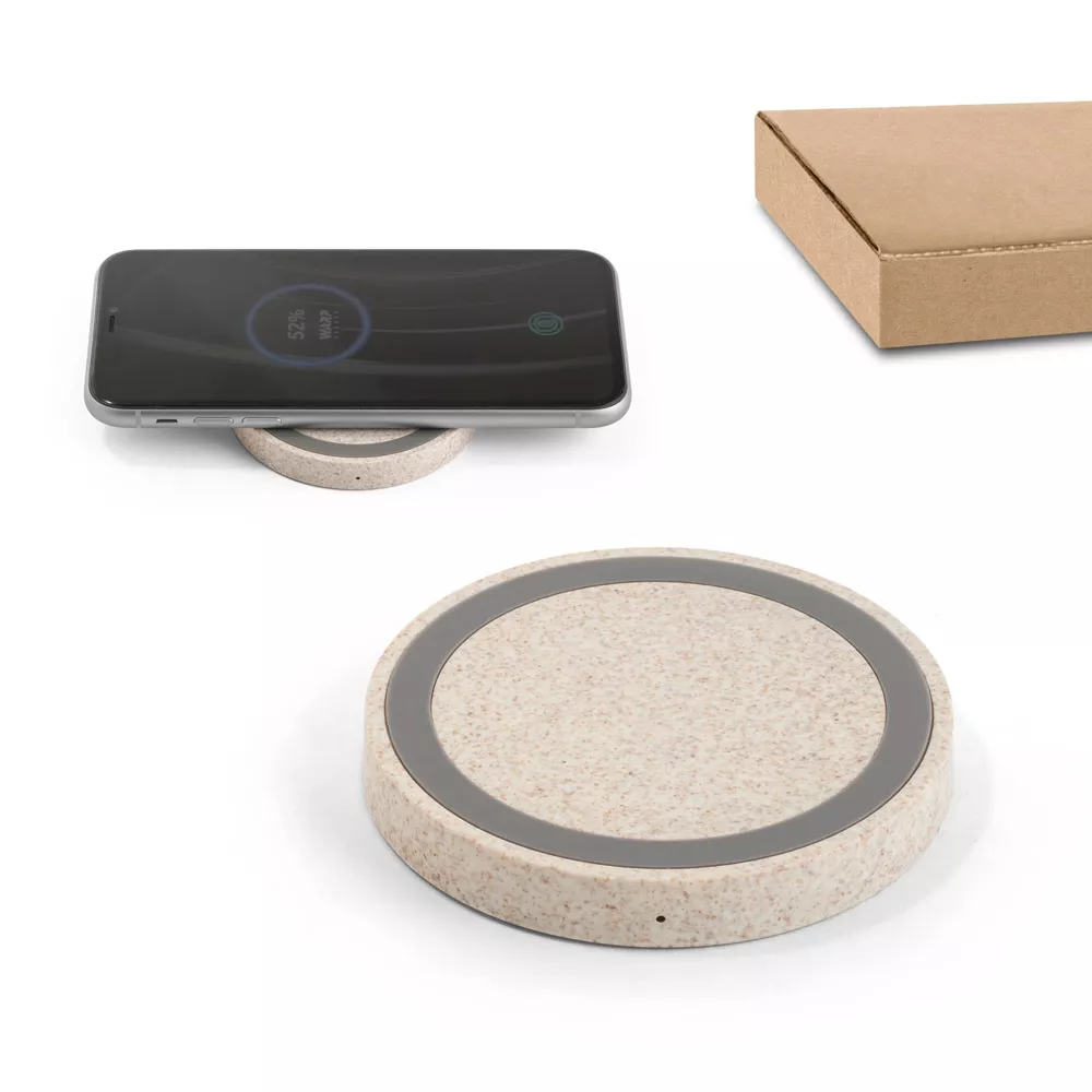 Carregador wireless ecológico fibra de trigo - 1