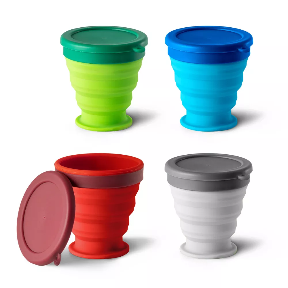 Copo dobrável em silicone 240ml - 1