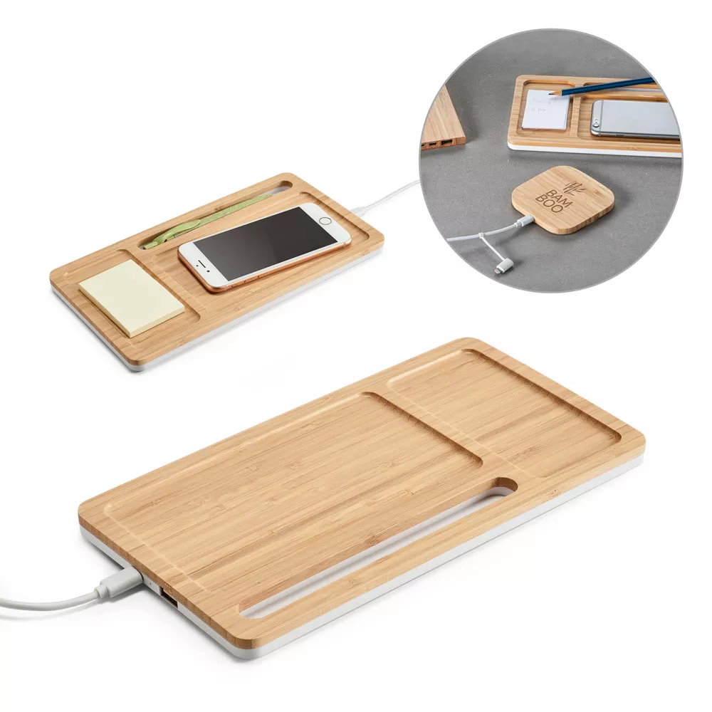 Organizador de mesa em bambu - 1