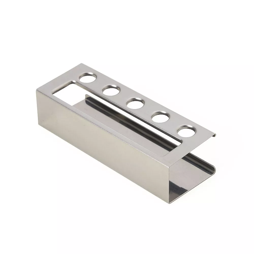 Porta cartão inox com suporte para canetas - 1