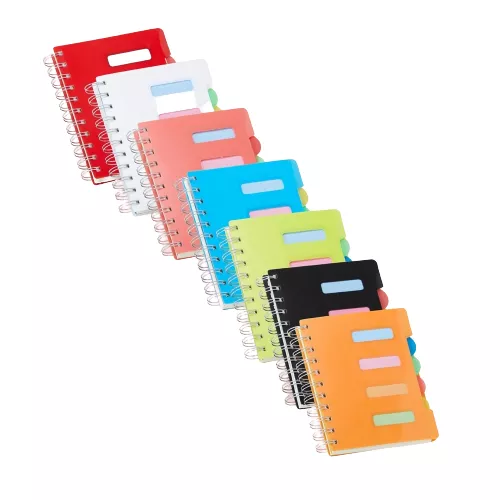 Caderno pequeno com divisórias com pauta 14x12 - 1