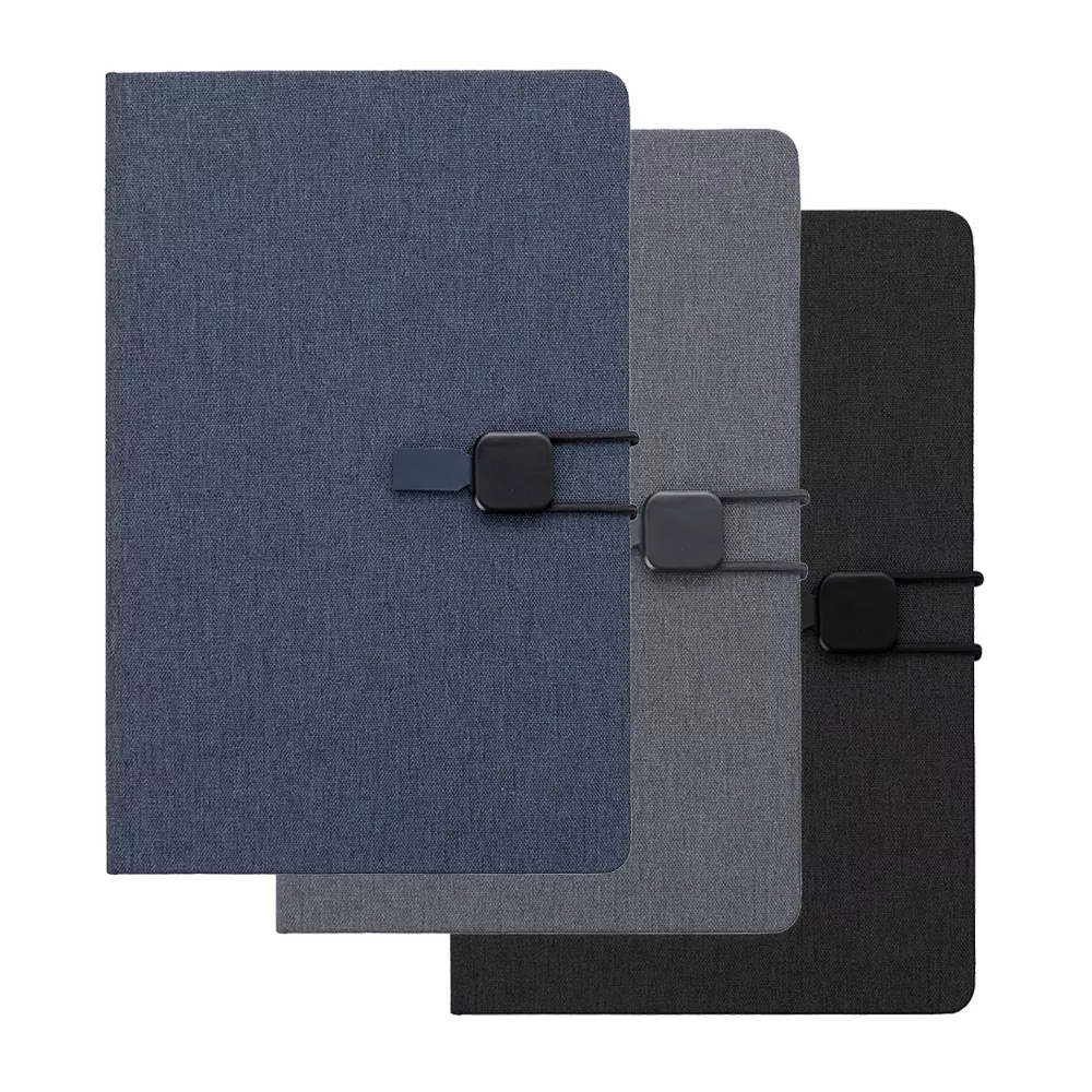 Caderno capa em poliéster com pauta 21x14 - 1