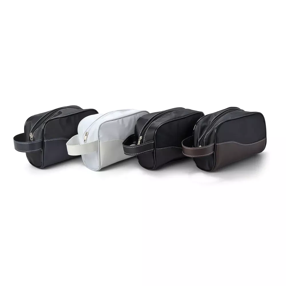 Nécessaire de couro e nylon - 1