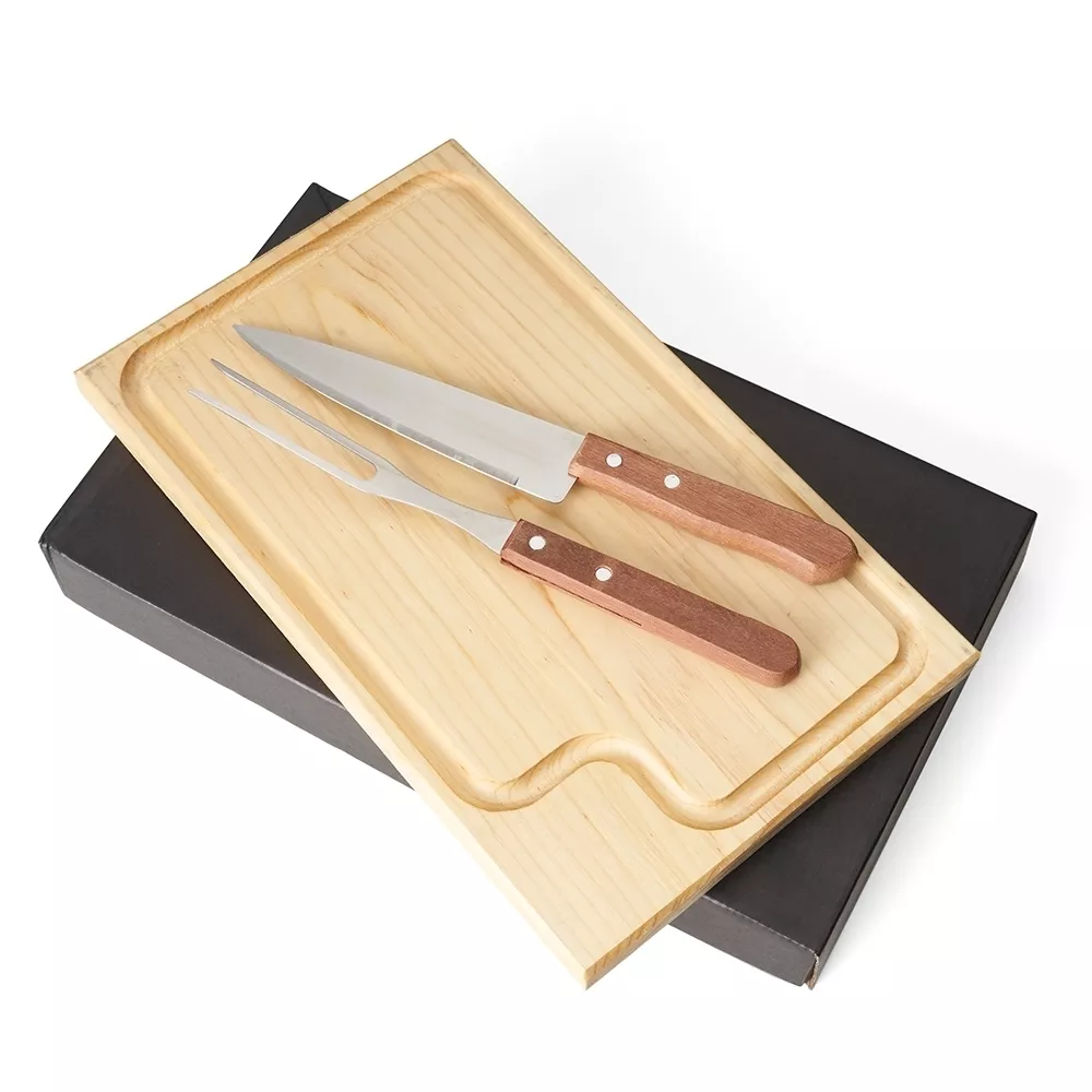 Kit churrasco c/ 3pç cx kraft - 1