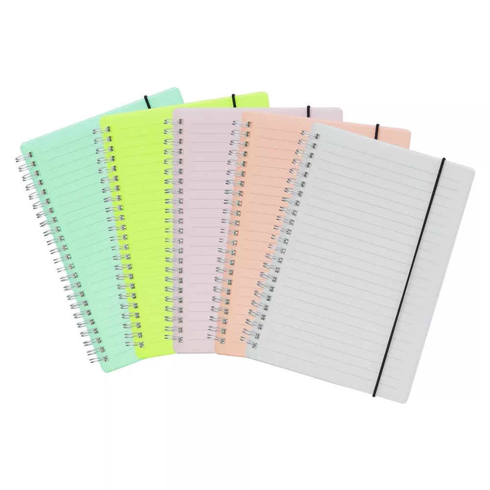 Caderno plástico com pauta 21x15 - 1