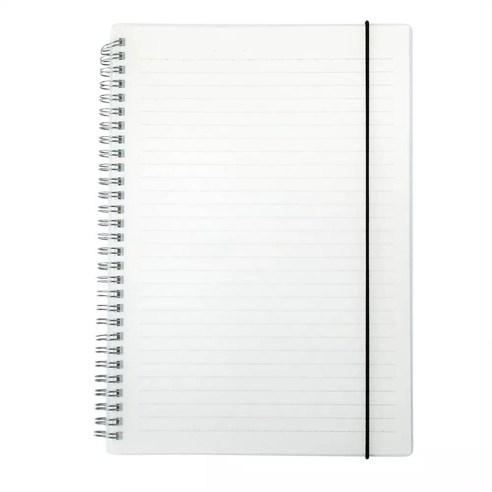 Caderno plástico com pauta 26x19 - 1