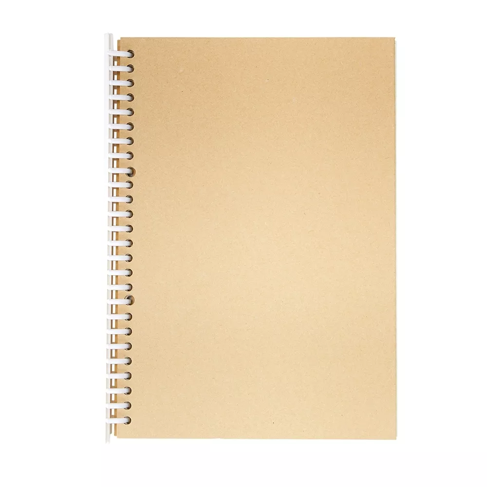 Caderno b5 kraft com pauta 26x19 - 1