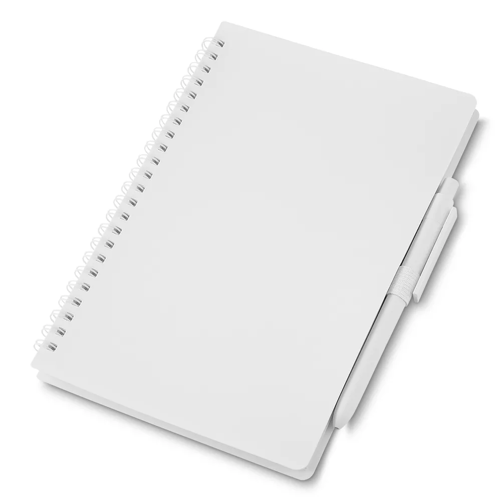 Caderno capa em pp com pauta e caneta 21x14 - 1