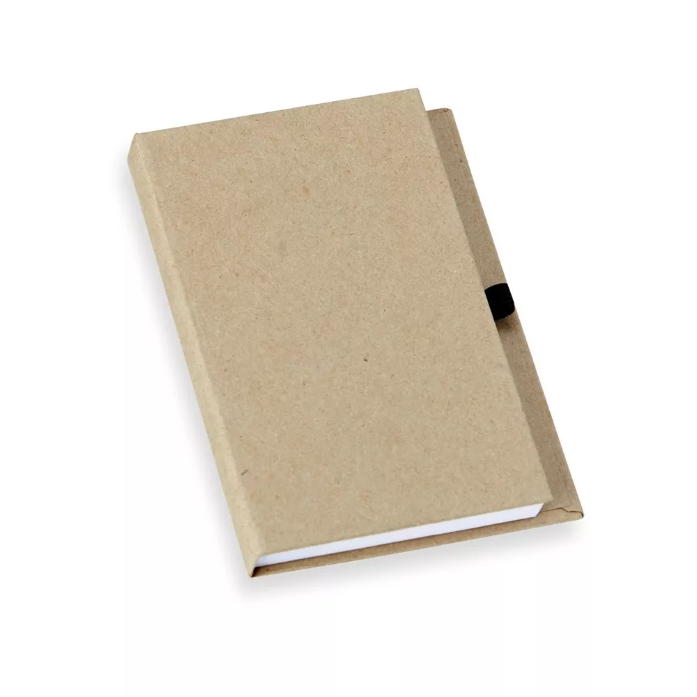 Bloco de notas em kraft com porta caneta - 1