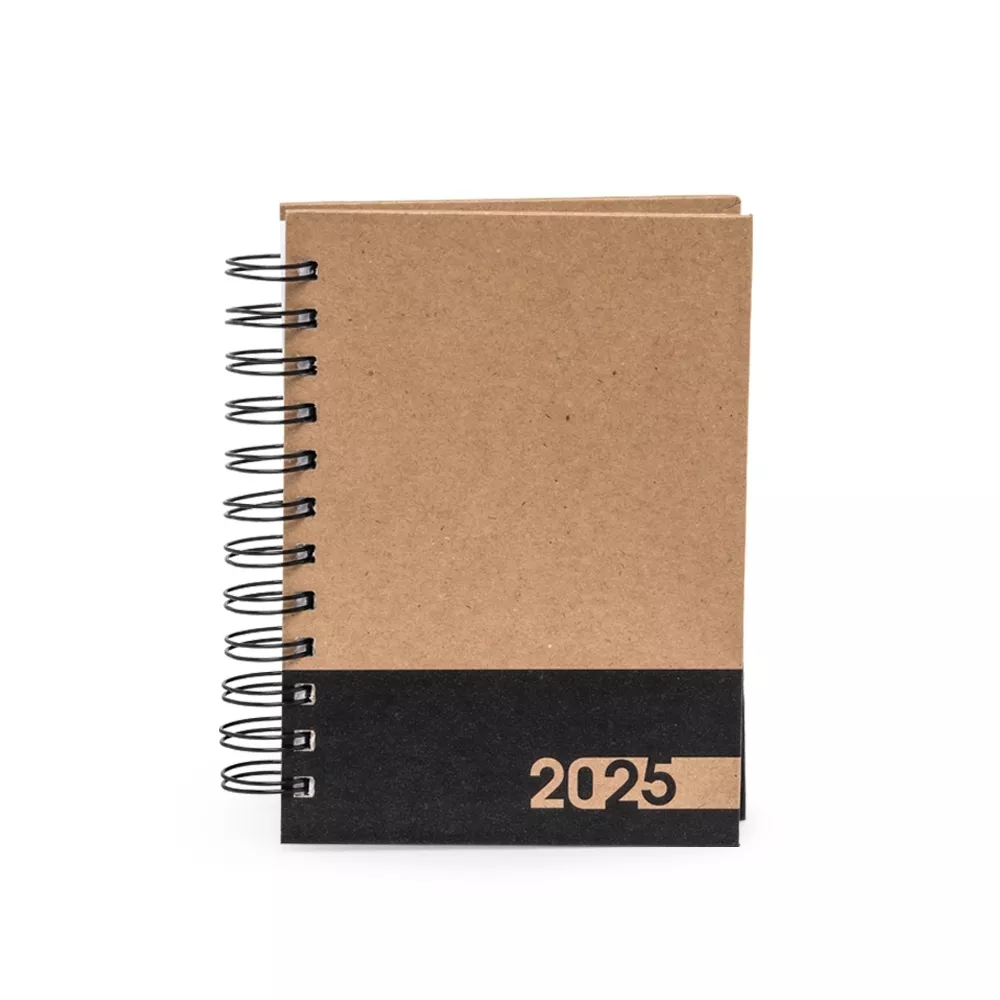 Agenda diária em kraft 2025 - 1