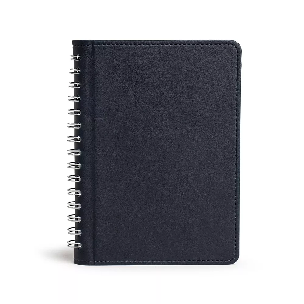 Caderno couro sintético com pauta 21x16 - 1