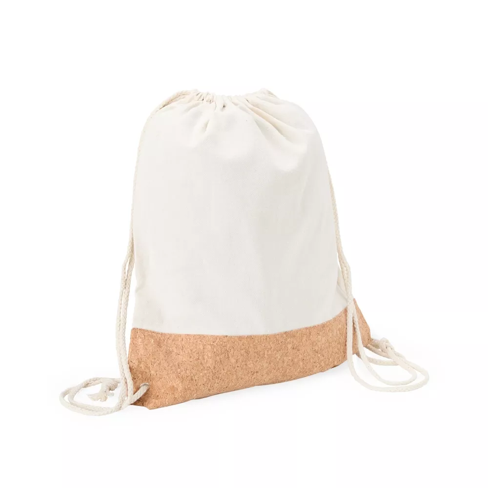 Mochila saco de lona e cortiça - 1