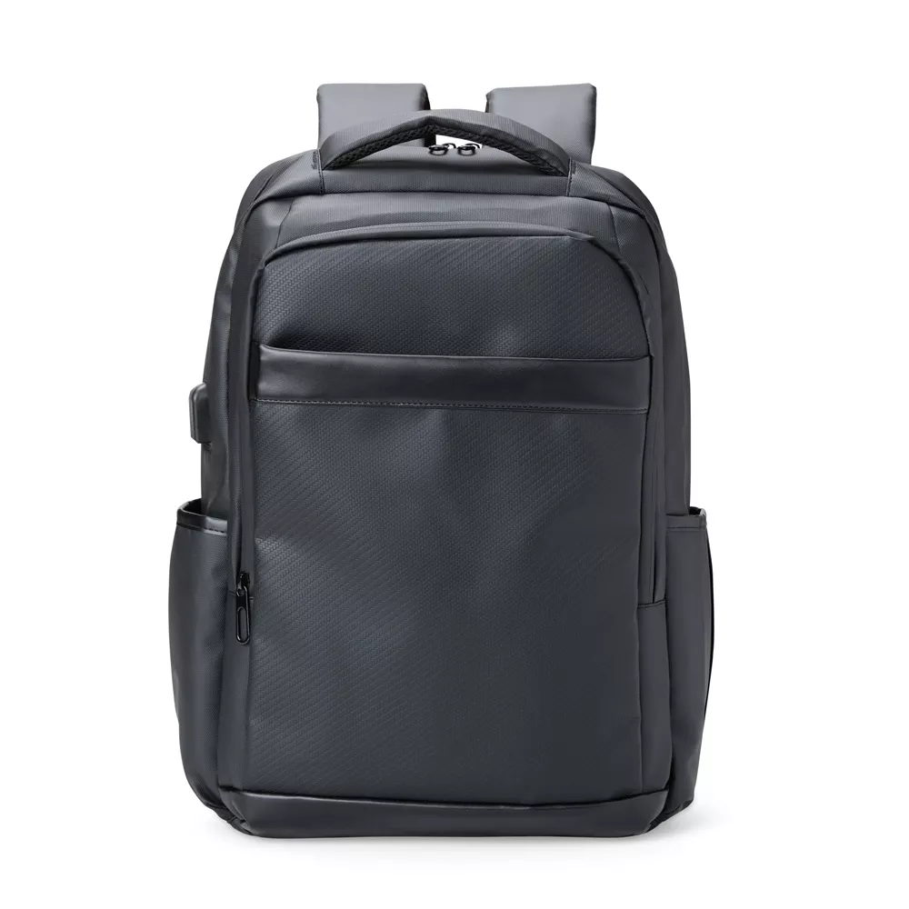 Mochila couro sintético usb 15,6" - 1
