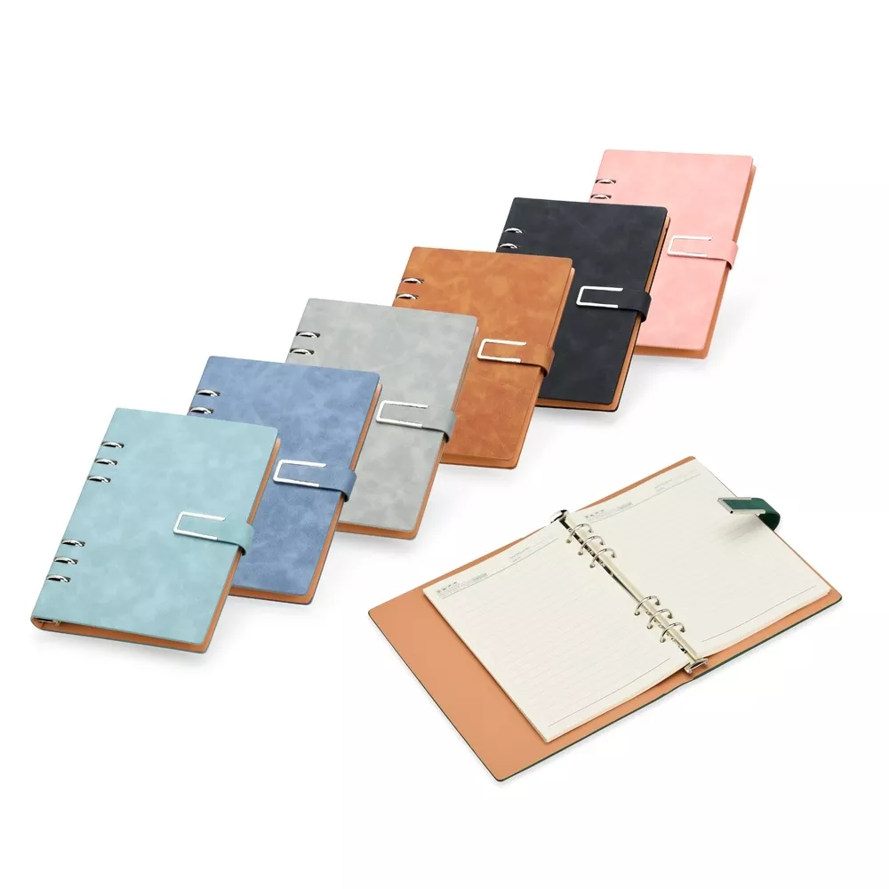 Caderno fichário em pu com pauta 22x16 - 1