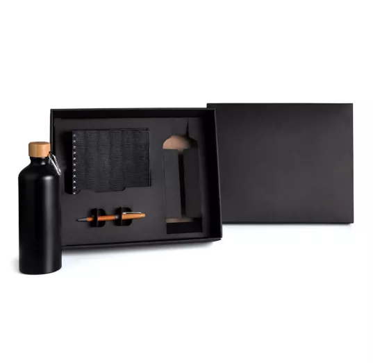 Kit garrafa, caderno e caneta - 1