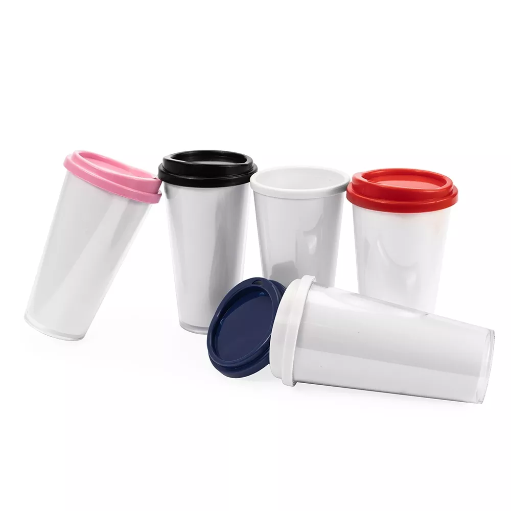 Copo plástico duplo 400 ml - 1