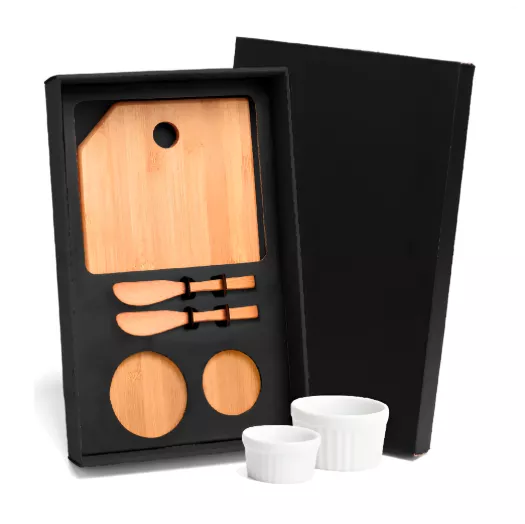 Kit para petisco com tábua, 5 peças - 1
