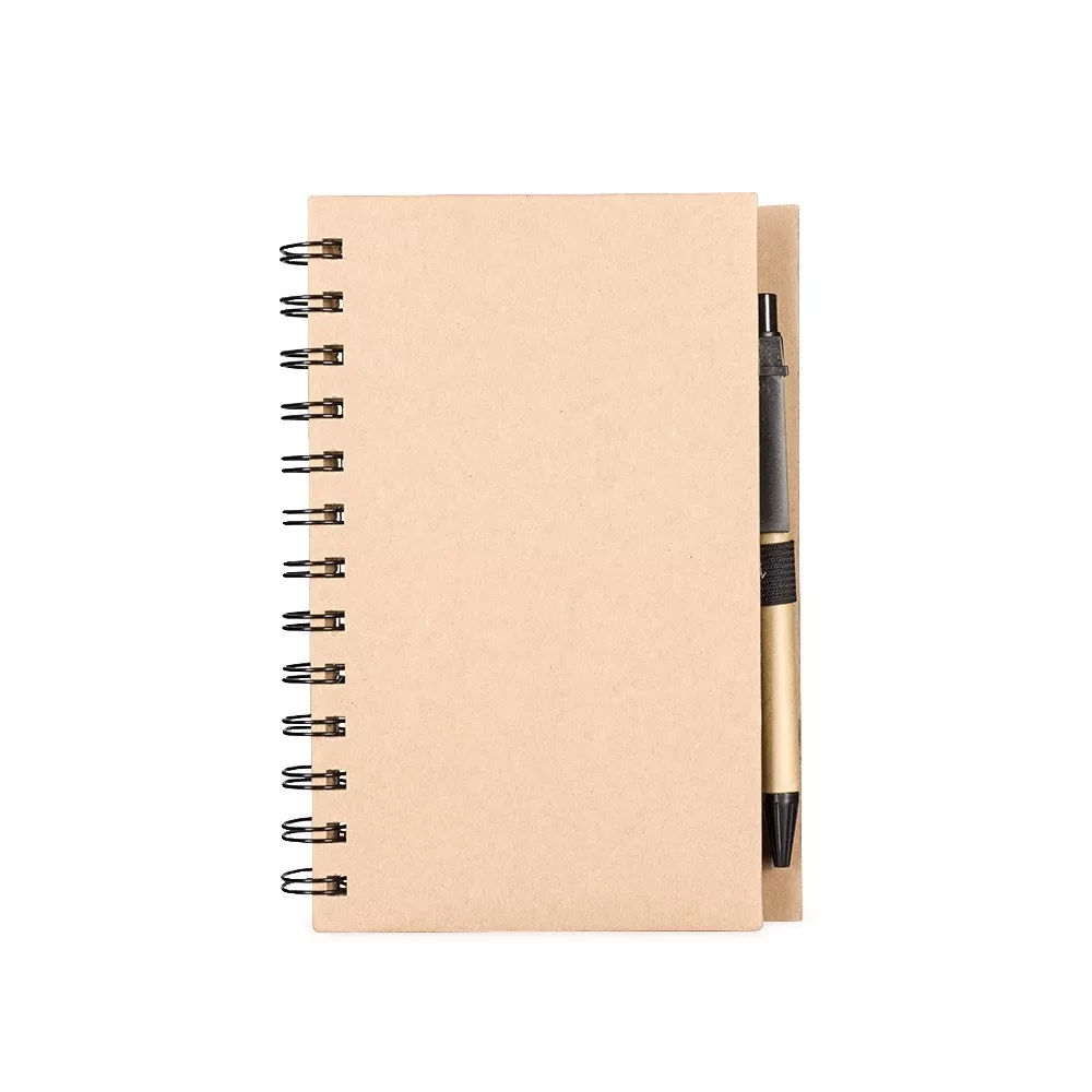 Caderno ecológico com pauta e caneta 17x12 - 1