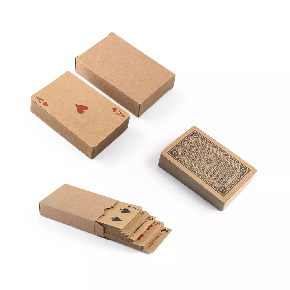 Baralho de 54 cartas clássicas em kraft - 1