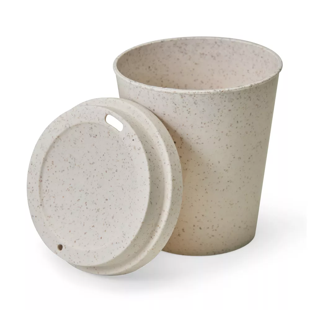 Copo ecológico café 350ml – fibra de arroz - 1