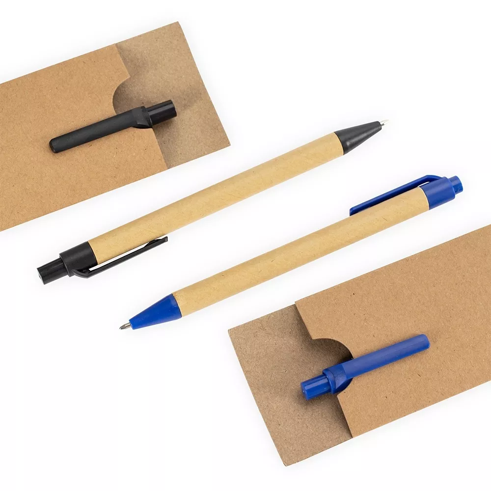 Kit ecológico caneta e lapiseira papelão - 1