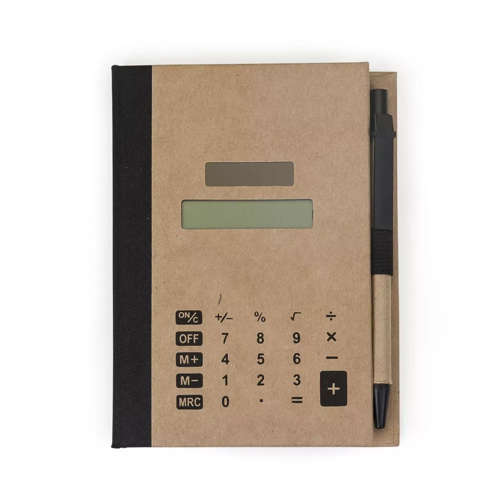 Bloco de notas com autoadesivos e calculadora - 1