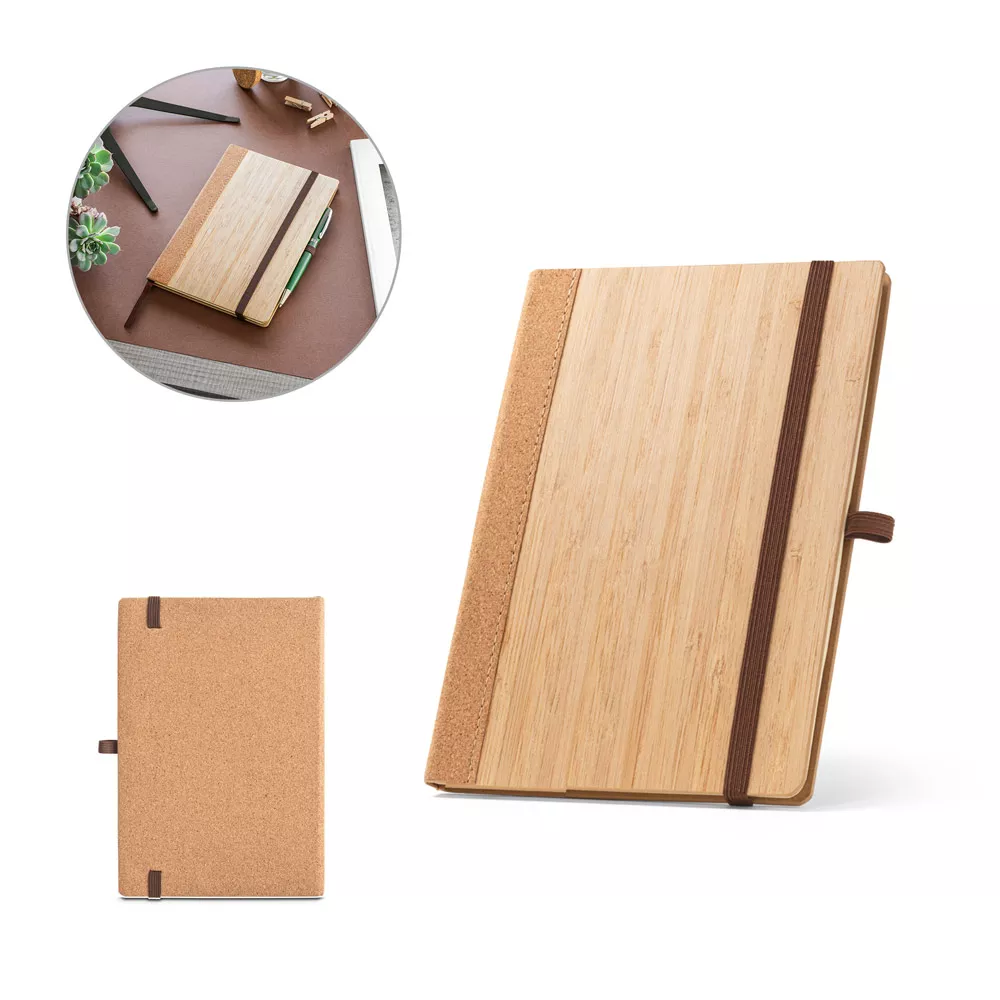 Caderno de bambu com pauta 21x14 - 1