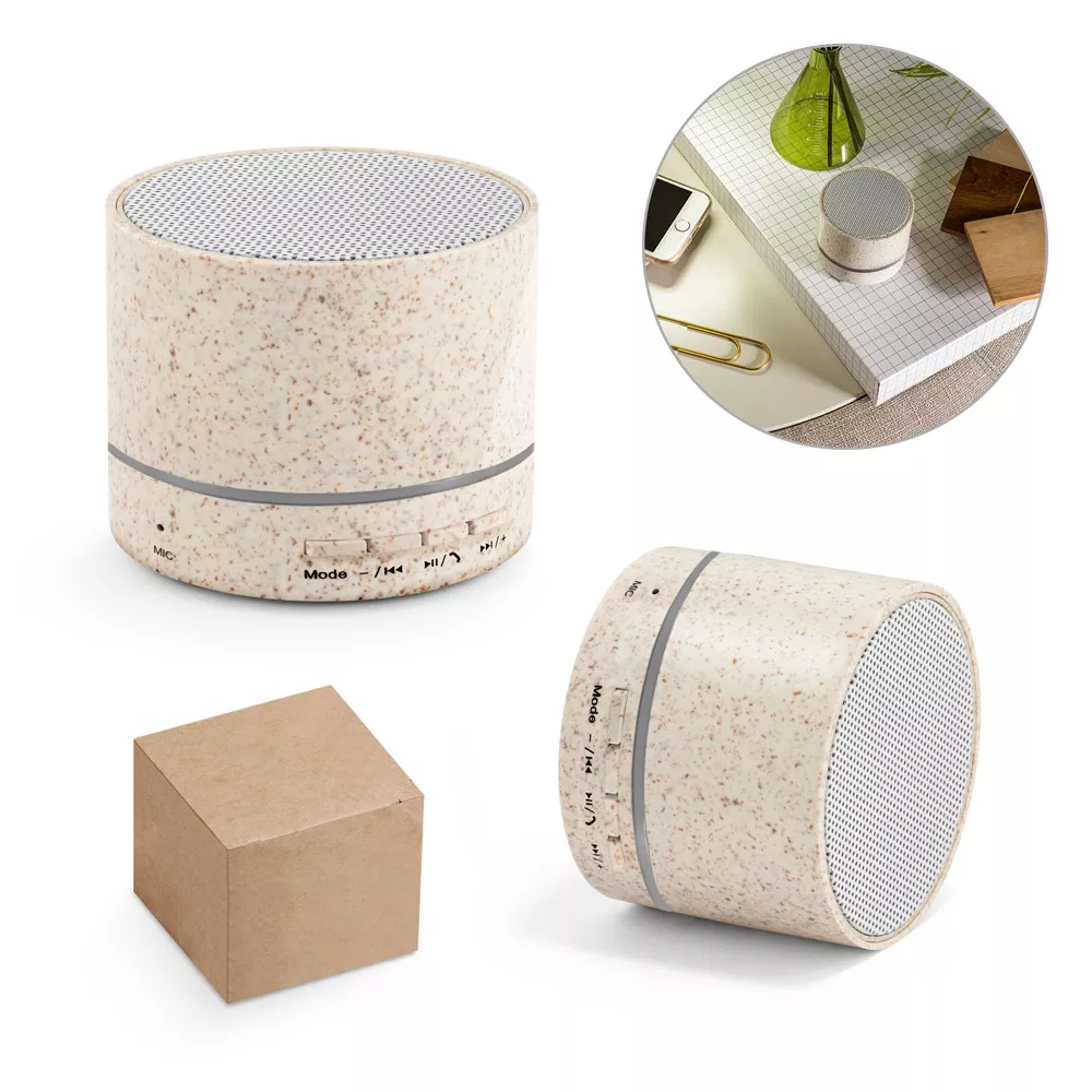 Caixa de som portátil com microfone - 1