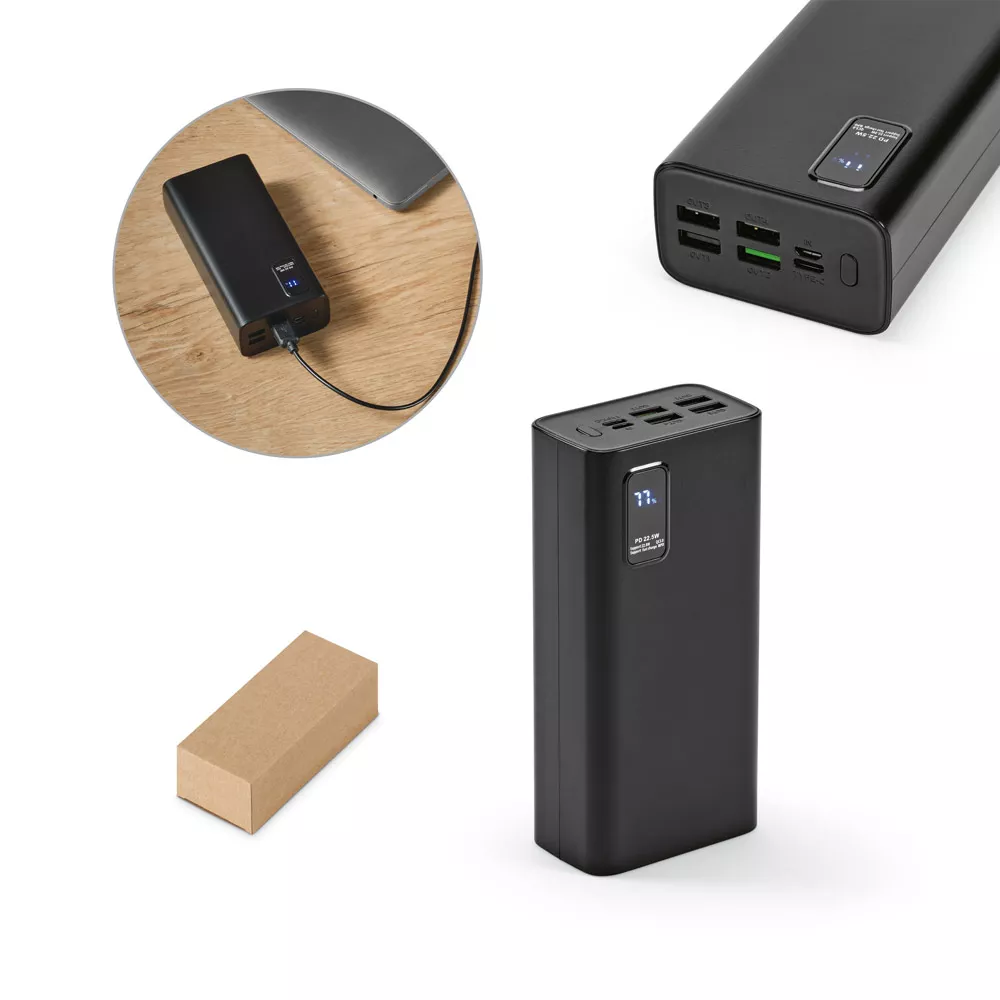 Bateria portátil em abs 30.000 mah - 1