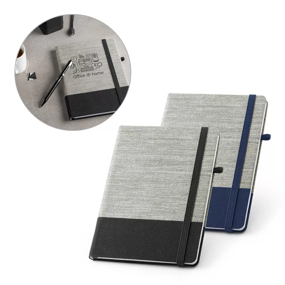 Caderno em algodão com pauta 20x15 - 1