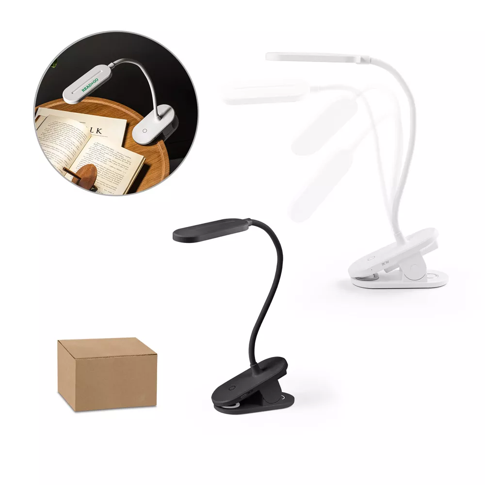 Luminária de mesa portátil em abs 65% reciclado com 140 lumen - 1