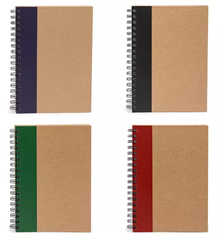 Caderno capa kraft com pauta 23x17 - 1